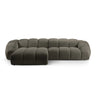 Diana 4-Sitzer Ecksofa Links, mit Bezug aus 3D (Son12) in Steel, 334x182 cm – Bild 1