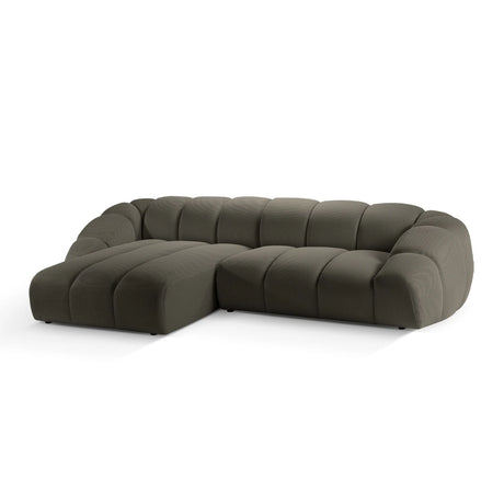 Diana 4-Sitzer Ecksofa Links, mit Bezug aus 3D (Son12) in Steel, 334x182 cm – Bild 4