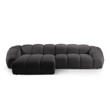 Diana 4-Sitzer Ecksofa Links, mit Bezug aus 3D (Son15) in Espresso, 334x182 cm – Bild 1