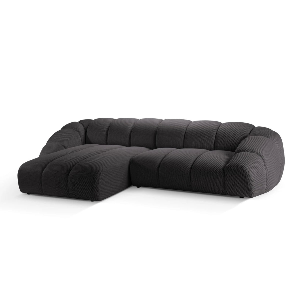Diana 4-Sitzer Ecksofa Links, mit Bezug aus 3D (Son15) in Espresso, 334x182 cm – Bild 4