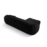 Diana 4-Sitzer Ecksofa Links, mit Bezug aus 3D (Son19) in Schwarz, 334x182 cm – Bild 5