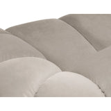 Diana 4-Sitzer Ecksofa Links, mit Bezug aus Samt (Sal1) in Beige, 334x182 cm – Bild 5