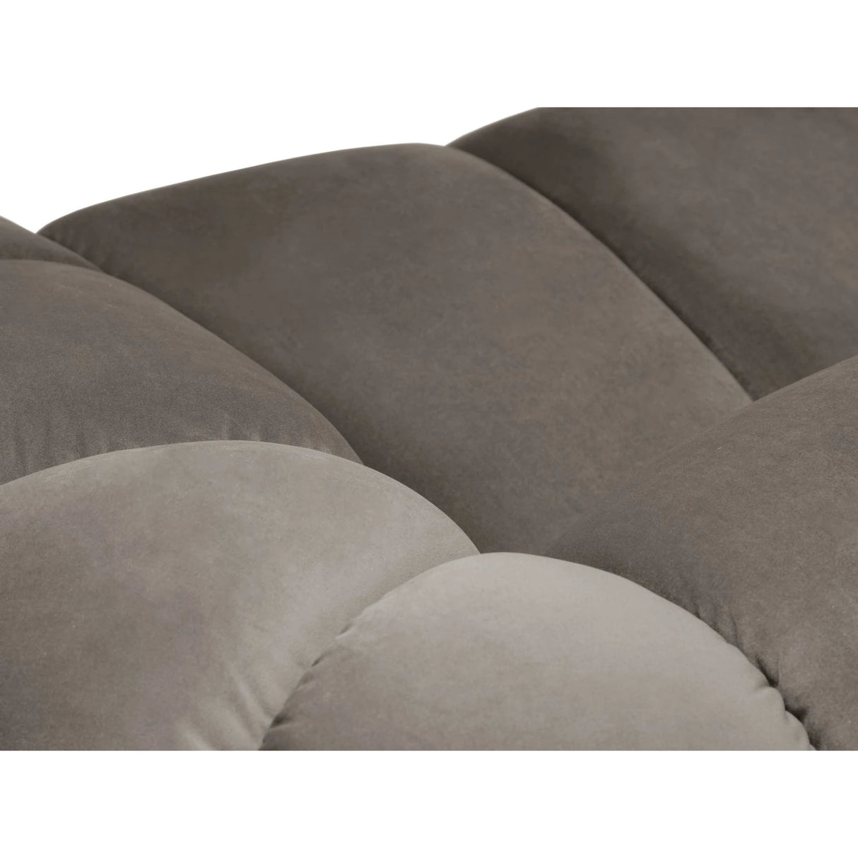Diana 4-Sitzer Ecksofa Links, mit Bezug aus Samt (Sal3) in Grey Brown, 334x182 cm – Bild 5