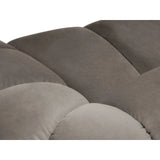 Diana 4-Sitzer Ecksofa Links, mit Bezug aus Samt (Sal3) in Grey Brown, 334x182 cm – Bild 5