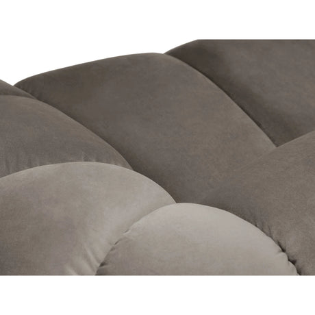 Diana 4-Sitzer Ecksofa Links, mit Bezug aus Samt (Sal3) in Grey Brown, 334x182 cm – Bild 5
