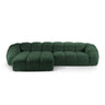 Diana 4-Sitzer Ecksofa Links, mit Bezug aus Strukturierter Stoff (Bub12) in Grün, 334x182 cm – Bild 1