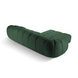 Diana 4-Sitzer Ecksofa Links, mit Bezug aus Strukturierter Stoff (Bub12) in Grün, 334x182 cm – Bild 5