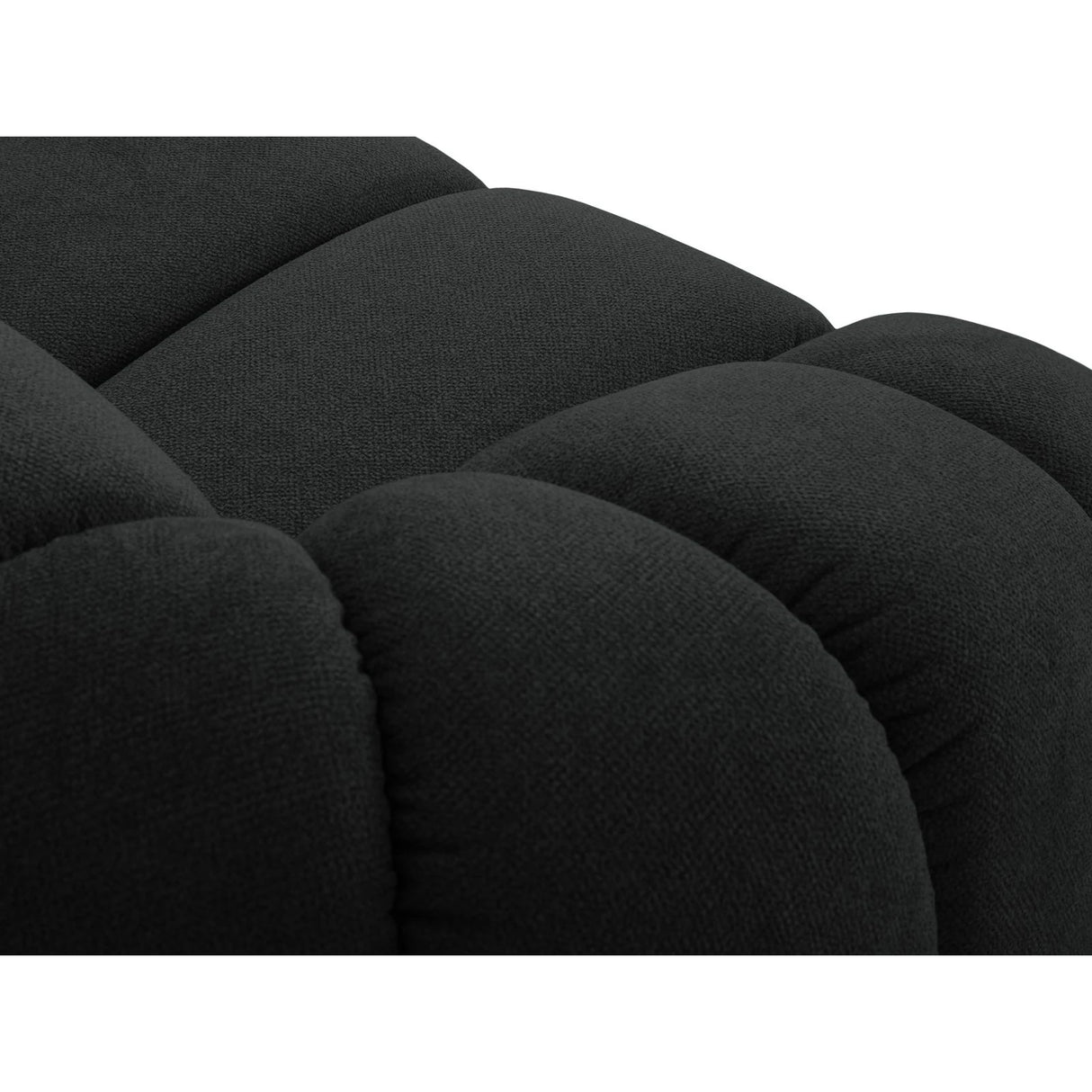 Diana 4-Sitzer Ecksofa Links, mit Bezug aus Strukturierter Stoff (Bub17) in Anthrazit, 334x182 cm – Bild 6