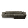 Diana 4-Sitzer Ecksofa Rechts, mit Bezug aus 3D (Son12) in Steel, 334x182 cm – Bild 1
