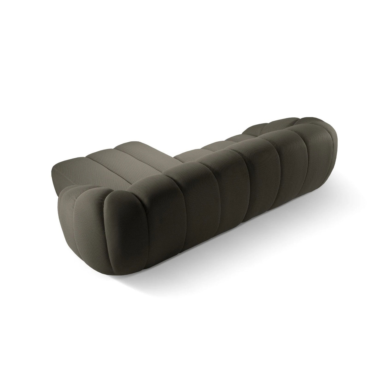 Diana 4-Sitzer Ecksofa Rechts, mit Bezug aus 3D (Son12) in Steel, 334x182 cm – Bild 5