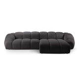 Diana 4-Sitzer Ecksofa Rechts, mit Bezug aus 3D (Son15) in Espresso, 334x182 cm – Bild 1
