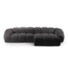 Diana 4-Sitzer Ecksofa Rechts, mit Bezug aus 3D (Son15) in Espresso, 334x182 cm – Bild 1