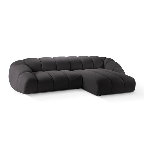 Diana 4-Sitzer Ecksofa Rechts, mit Bezug aus 3D (Son15) in Espresso, 334x182 cm – Bild 4