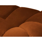 Diana 4-Sitzer Ecksofa Rechts, mit Bezug aus Samt (Sal14) in Terrakotta, 334x182 cm – Bild 5