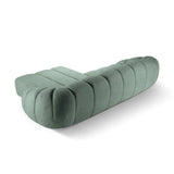 Diana 4-Sitzer Ecksofa Rechts, mit Bezug aus Strukturierter Stoff (Bub13) in Mint, 334x182 cm – Bild 5