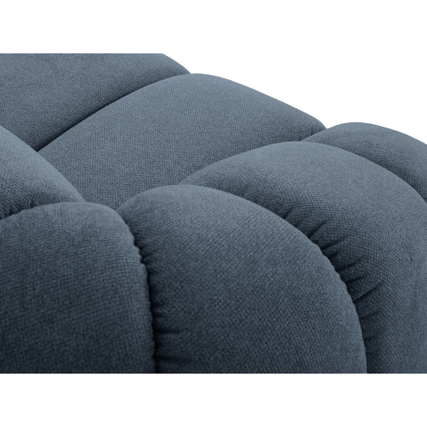 Diana 4-Sitzer Ecksofa Rechts, mit Bezug aus Strukturierter Stoff (Bub15) in Blau Jeans, 334x182 cm – Bild 6