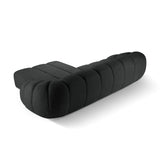 Diana 4-Sitzer Ecksofa Rechts, mit Bezug aus Strukturierter Stoff (Bub17) in Anthrazit, 334x182 cm – Bild 5