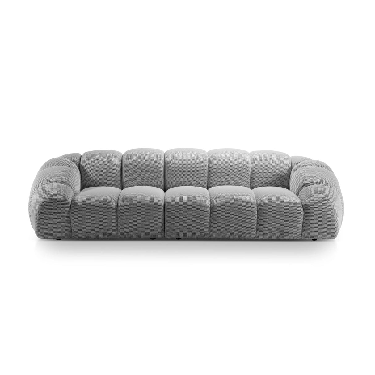 Diana 4-Sitzer Sofa mit Bezug aus 3D (Son05) in Silber, 294x114 cm – Bild 1