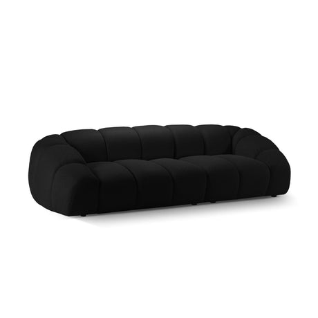 Diana 4-Sitzer Sofa mit Bezug aus 3D (Son19) in Schwarz, 294x114 cm – Bild 4