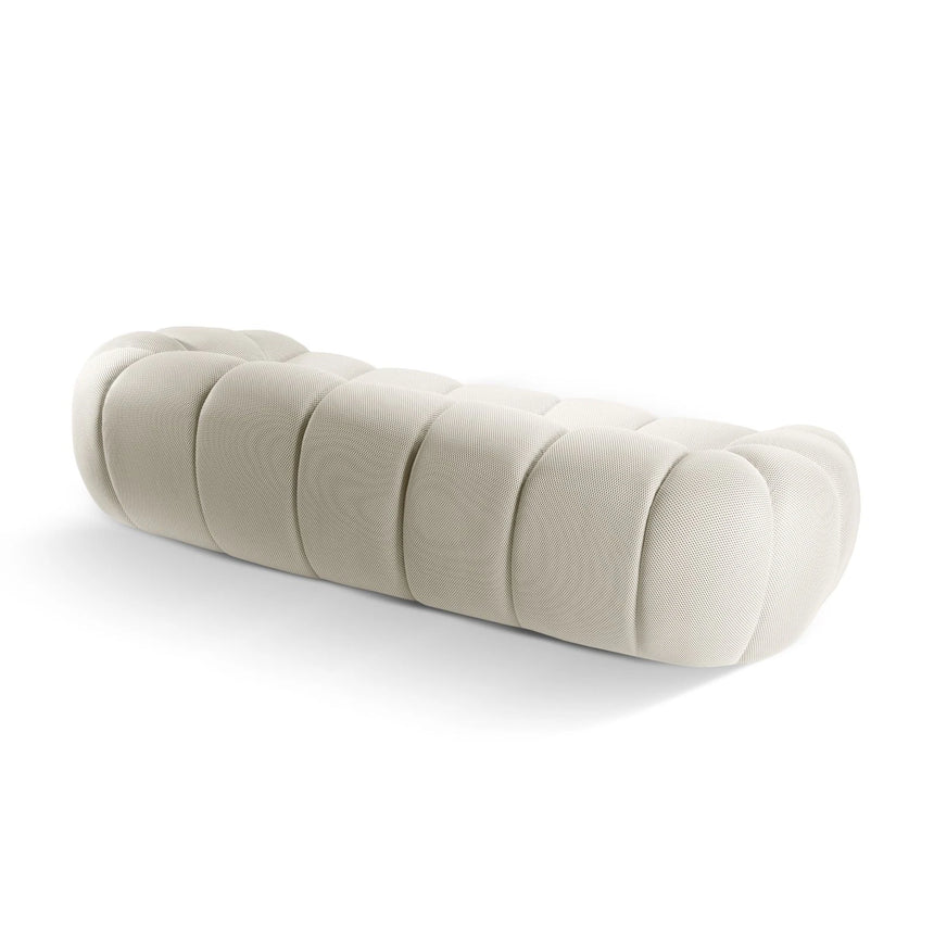 Diana 4-Sitzer Sofa mit Bezug aus 3D-Stoff, Samt oder Strukturstoff, 294x114 cm – Bild 5