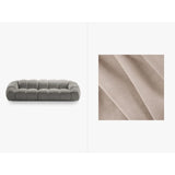 Diana 4-Sitzer Sofa mit Bezug aus Samt (Sal1) in Beige, 294x114 cm – Bild 1