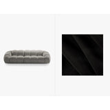 Diana 4-Sitzer Sofa mit Bezug aus Samt (Sal19) in Schwarz, 294x114 cm – Bild 1