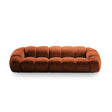 Diana 4-Sitzer Sofa mit Bezug aus Strukturierter Stoff (Bub10) in Terrakotta, 294x114 cm – Bild 1