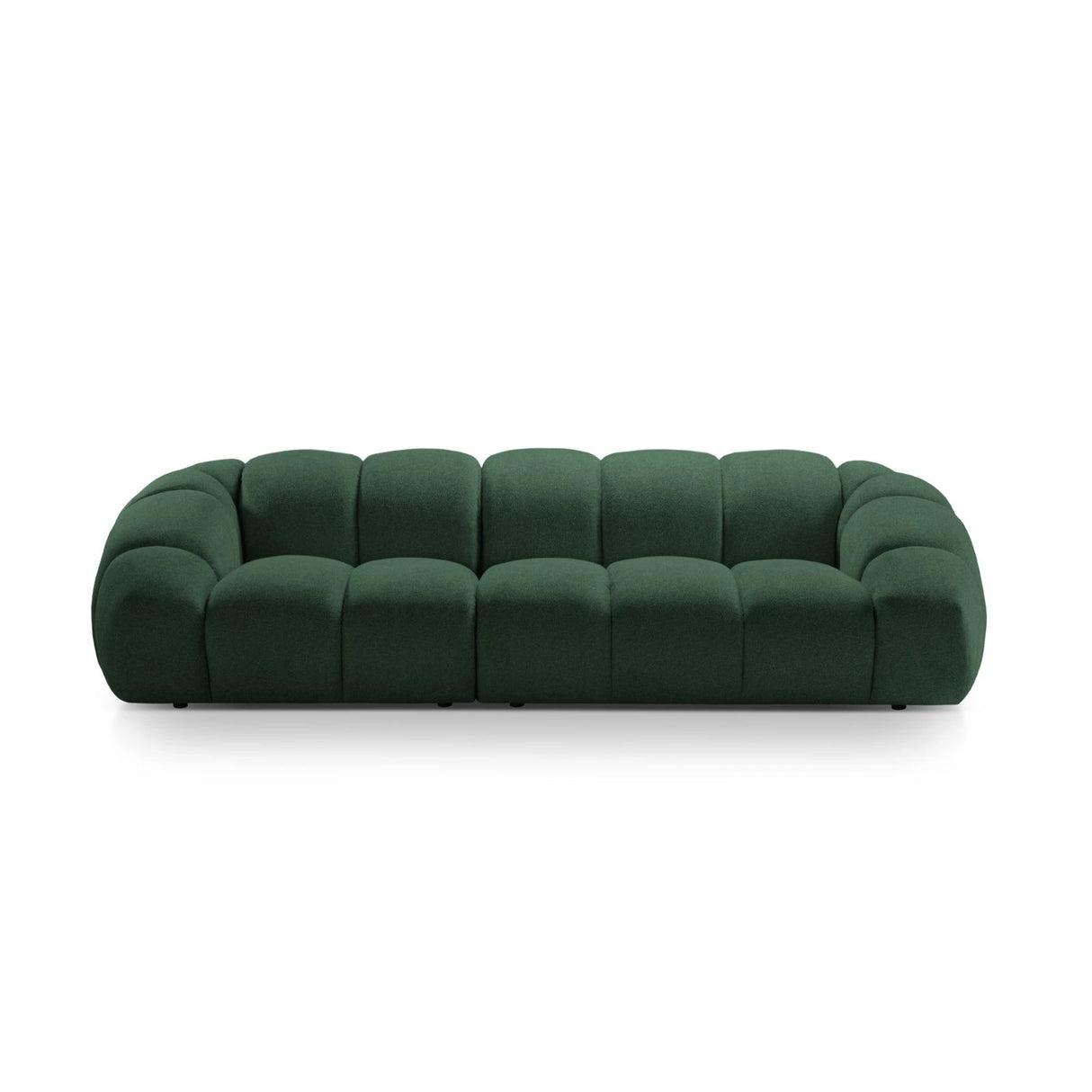 Diana 4-Sitzer Sofa mit Bezug aus Strukturierter Stoff (Bub12) in Grün, 294x114 cm – Bild 1