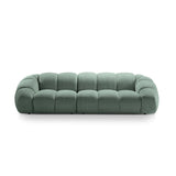 Diana 4-Sitzer Sofa mit Bezug aus Strukturierter Stoff (Bub13) in Mint, 294x114 cm – Bild 1