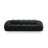Diana 4-Sitzer Sofa mit Bezug aus Strukturierter Stoff (Bub17) in Anthrazit, 294x114 cm – Bild 1