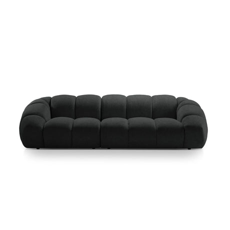 Diana 4-Sitzer Sofa mit Bezug aus Strukturierter Stoff (Bub17) in Anthrazit, 294x114 cm – Bild 1
