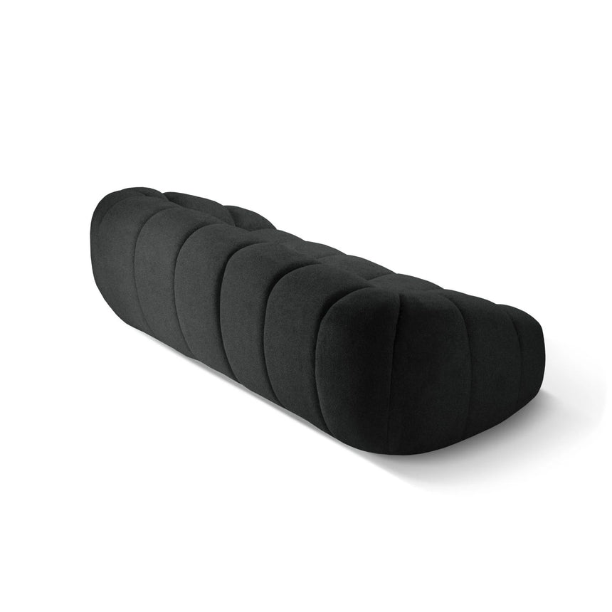 Diana 4-Sitzer Sofa mit Bezug aus Strukturierter Stoff (Bub17) in Anthrazit, 294x114 cm – Bild 5