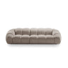 Diana 4-Sitzer Sofa mit Bezug aus Strukturierter Stoff (Bub3) in Dunkelbeige, 294x114 cm – Bild 1