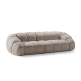 Diana 4-Sitzer Sofa mit Bezug aus Strukturierter Stoff (Bub3) in Dunkelbeige, 294x114 cm – Bild 4