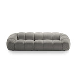 Diana 4-Sitzer Sofa mit Bezug aus Strukturierter Stoff (Bub7) in Hellgrau, 294x114 cm – Bild 1
