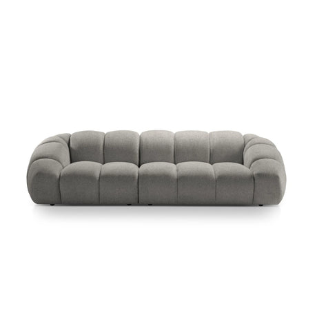Diana 4-Sitzer Sofa mit Bezug aus Strukturierter Stoff (Bub7) in Hellgrau, 294x114 cm – Bild 1