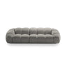 Diana 4-Sitzer Sofa mit Bezug aus Strukturierter Stoff (Bub7) in Hellgrau, 294x114 cm – Bild 1