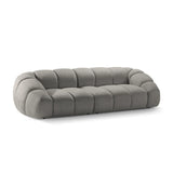 Diana 4-Sitzer Sofa mit Bezug aus Strukturierter Stoff (Bub7) in Hellgrau, 294x114 cm – Bild 4