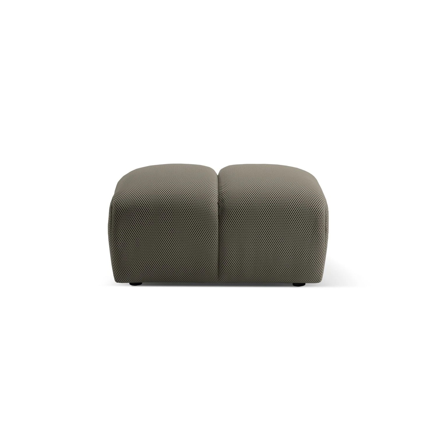 Diana Pouf mit Bezug aus 3D (Son12) in Steel, 82x60 cm – Bild 4