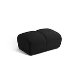 Diana Pouf mit Bezug aus 3D (Son19) in Schwarz, 82x60 cm – Bild 1