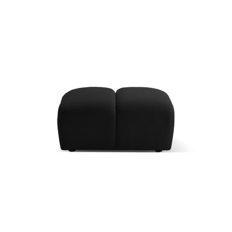 Diana Pouf mit Bezug aus 3D (Son19) in Schwarz, 82x60 cm – Bild 4
