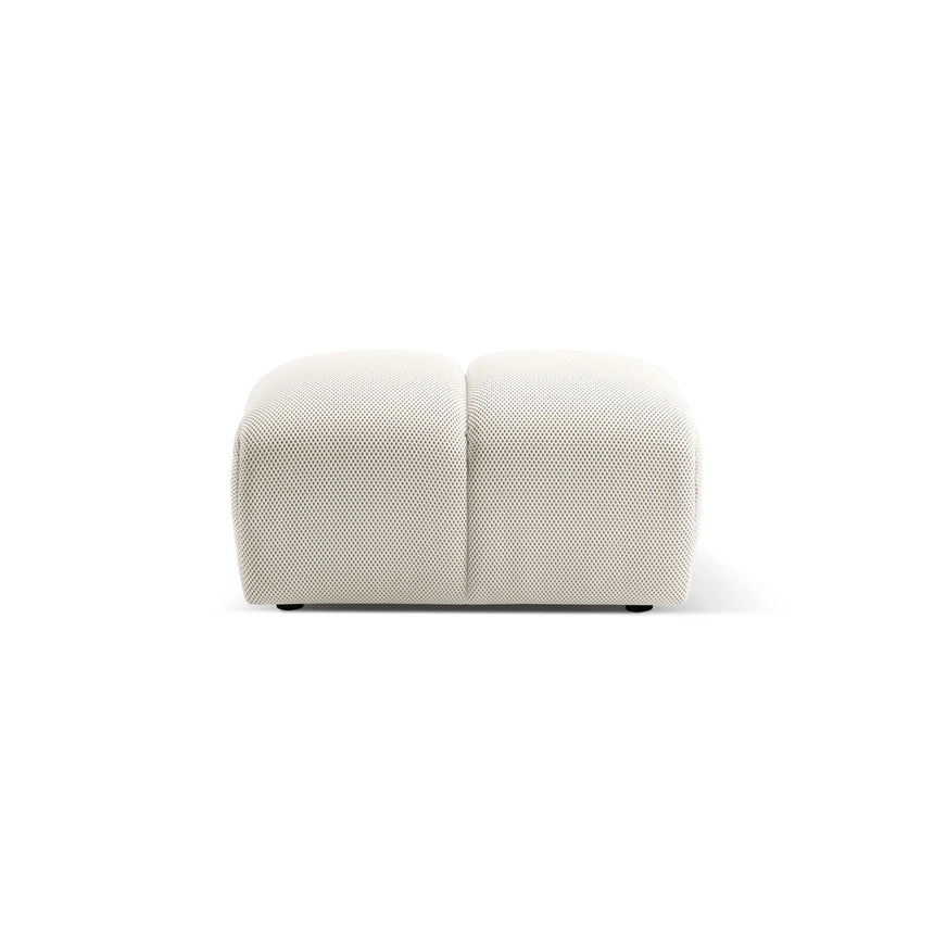 Diana Pouf mit Bezug aus 3D-Stoff, Samt oder Strukturstoff, 82x60 cm – Bild 4