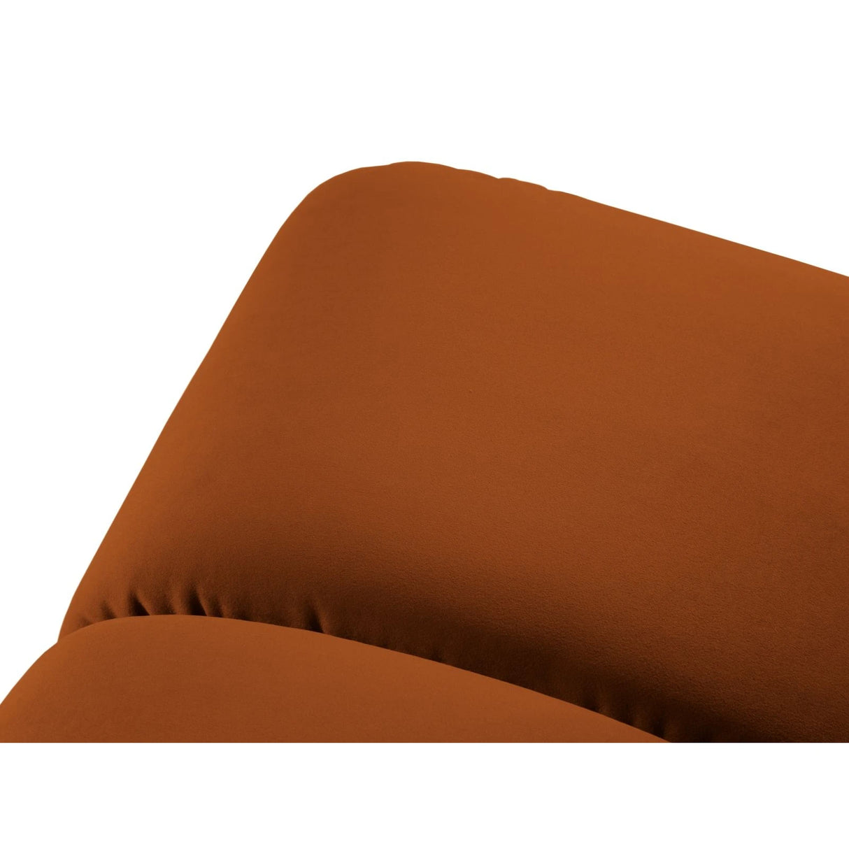 Diana Pouf mit Bezug aus Samt (Sal14) in Terrakotta, 82x60 cm – Bild 4