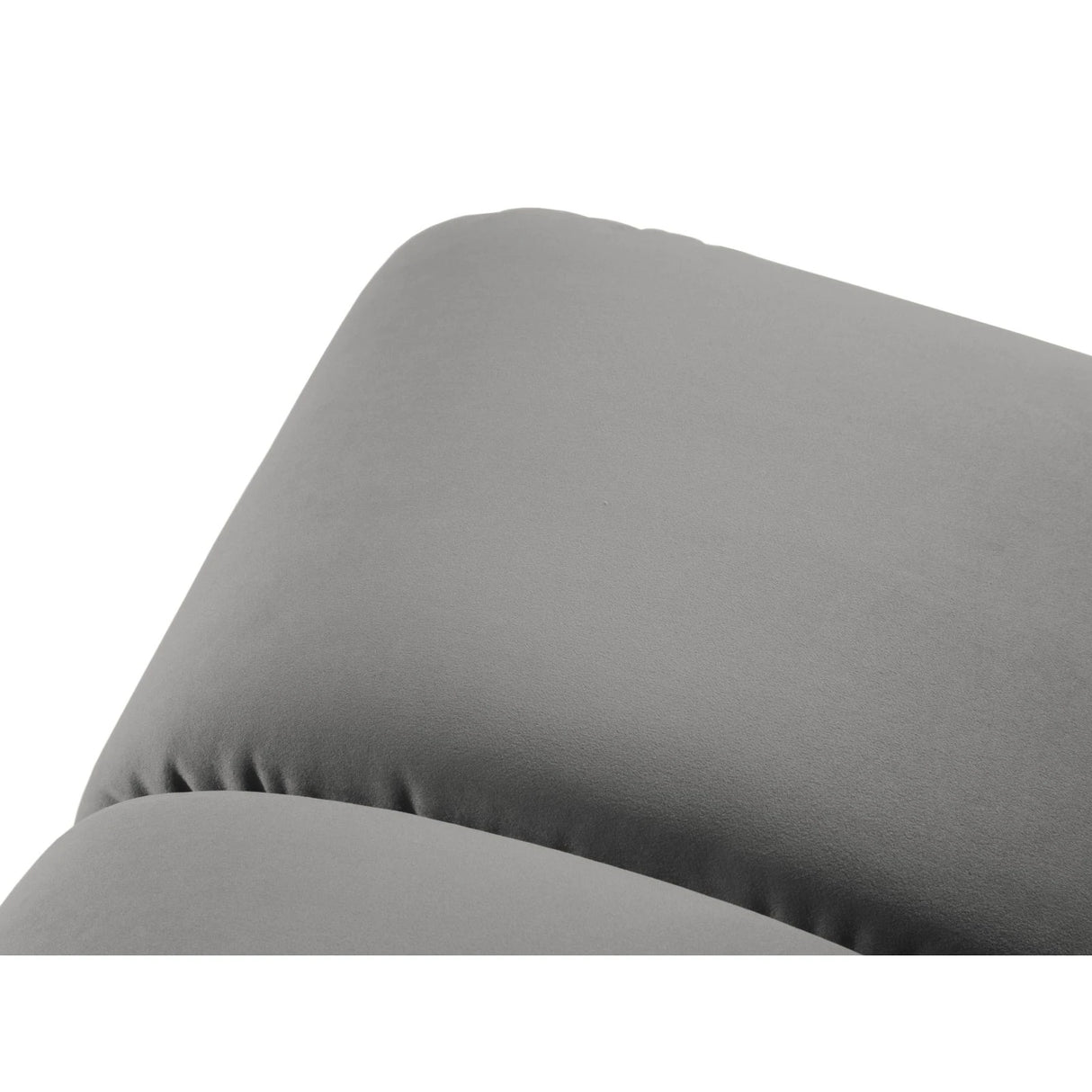 Diana Pouf mit Bezug aus Samt (Sal17) in Grau, 82x60 cm – Bild 4