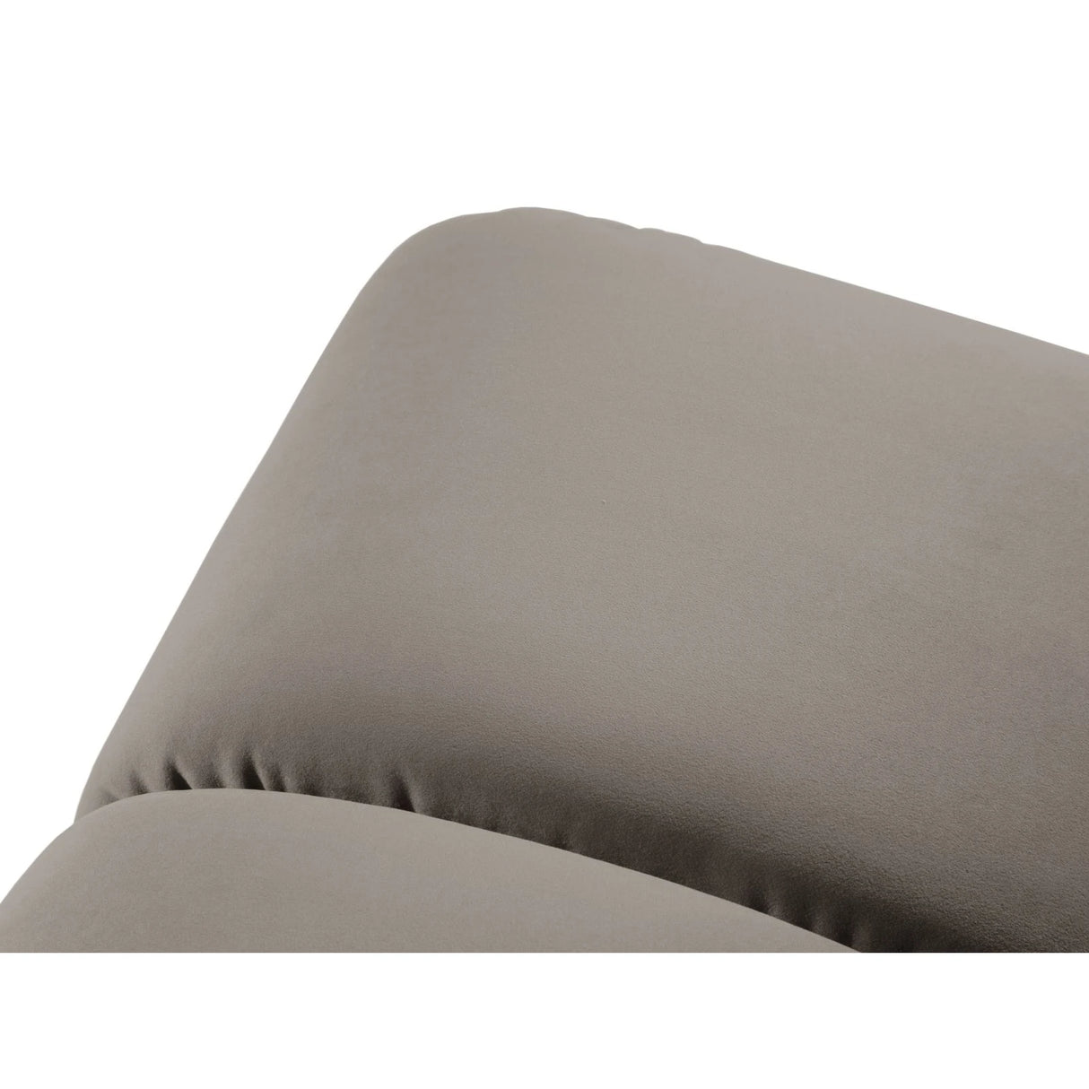 Diana Pouf mit Bezug aus Samt (Sal3) in Grey Brown, 82x60 cm – Bild 4