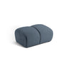 Diana Pouf mit Bezug aus Strukturierter Stoff (Bub15) in Blau Jeans, 82x60 cm – Bild 1