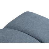 Diana Pouf mit Bezug aus Strukturierter Stoff (Bub15) in Blau Jeans, 82x60 cm – Bild 5