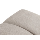 Diana Pouf mit Bezug aus Strukturierter Stoff (Bub3) in Dunkelbeige, 82x60 cm – Bild 5