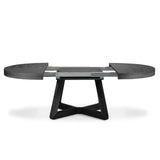 Dustin ausziehbarer Tisch Platte aus Eichenfurnier und Beine aus Eiche, 130-230 cm - ZEN ZONE Furniture