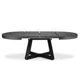 Dustin ausziehbarer Tisch Platte aus Eichenfurnier und Beine aus Eiche, 130-230 cm - ZEN ZONE Furniture